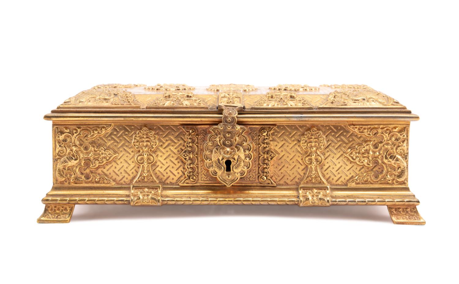 19TH C CONTINENTAL GILT METAL 3b406b