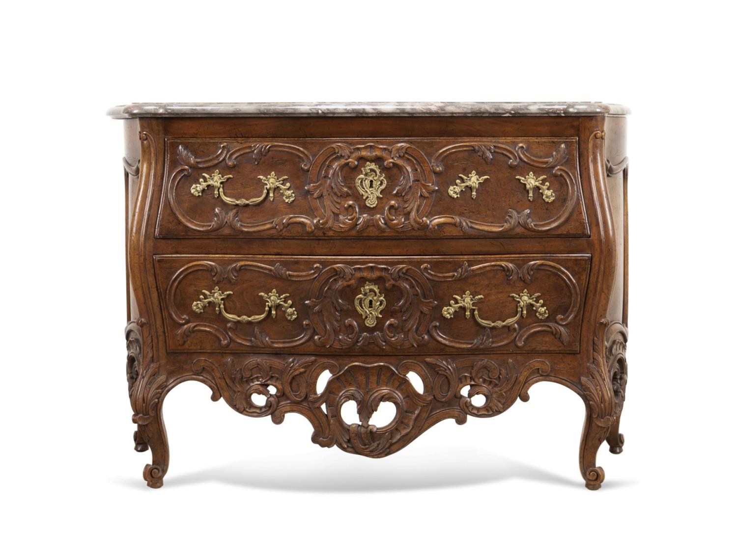 DON RUSEAU MARBLE TOP CHEST OF 3b409c