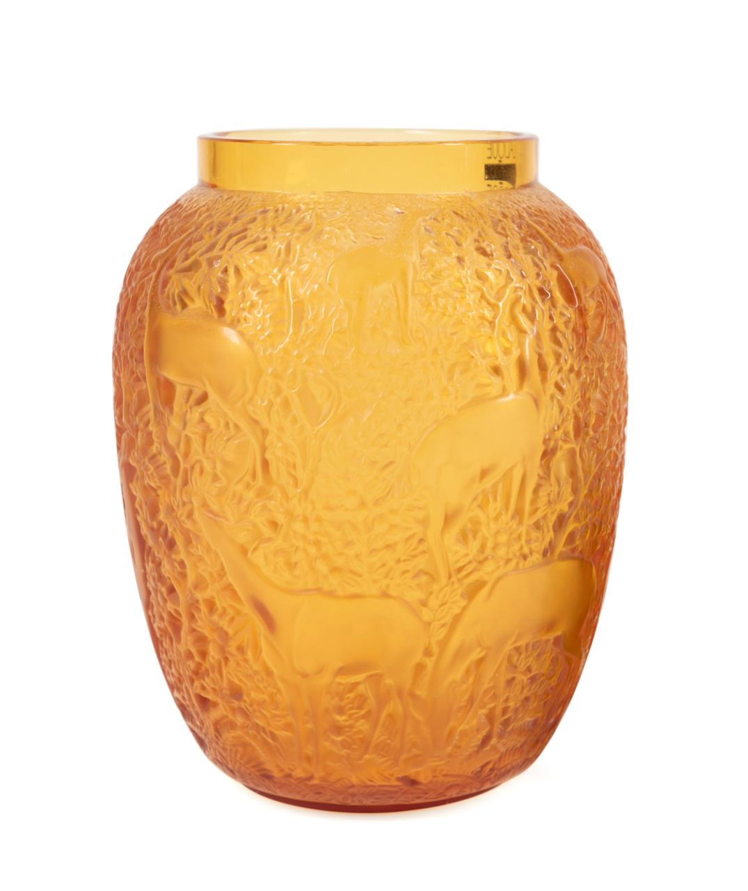 LALIQUE AMBER 'BICHES' PATTERN