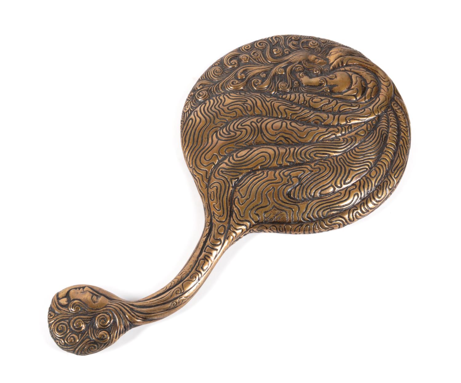 ERTE 'SUN & MOON' BRONZE FIGURAL