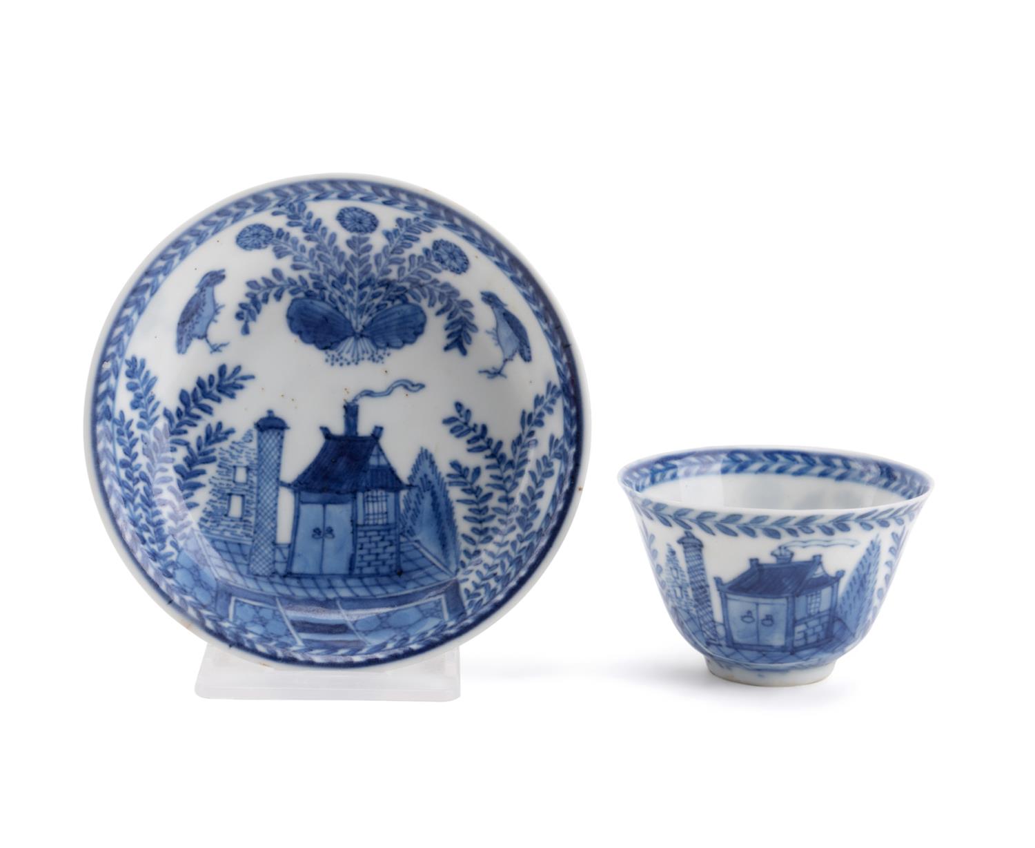 CHINESE EXPORT BLUE & WHITE MINIATURE