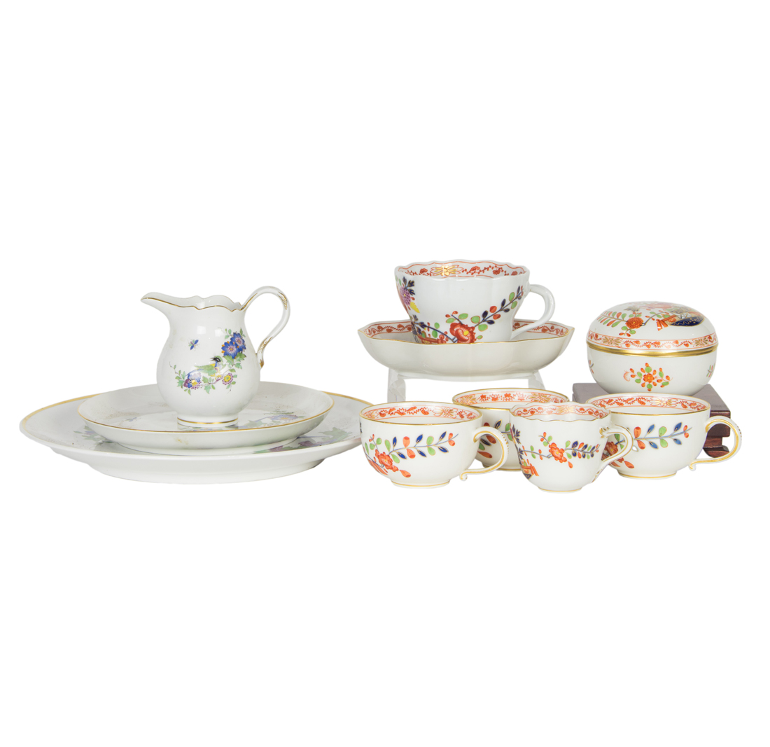 A GROUP OF MEISSEN PORCELAIN IN