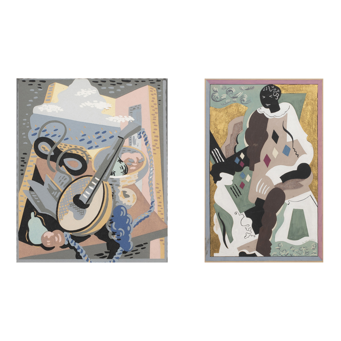 PRINTS GINO SEVERINI lot of 2  3b41b2