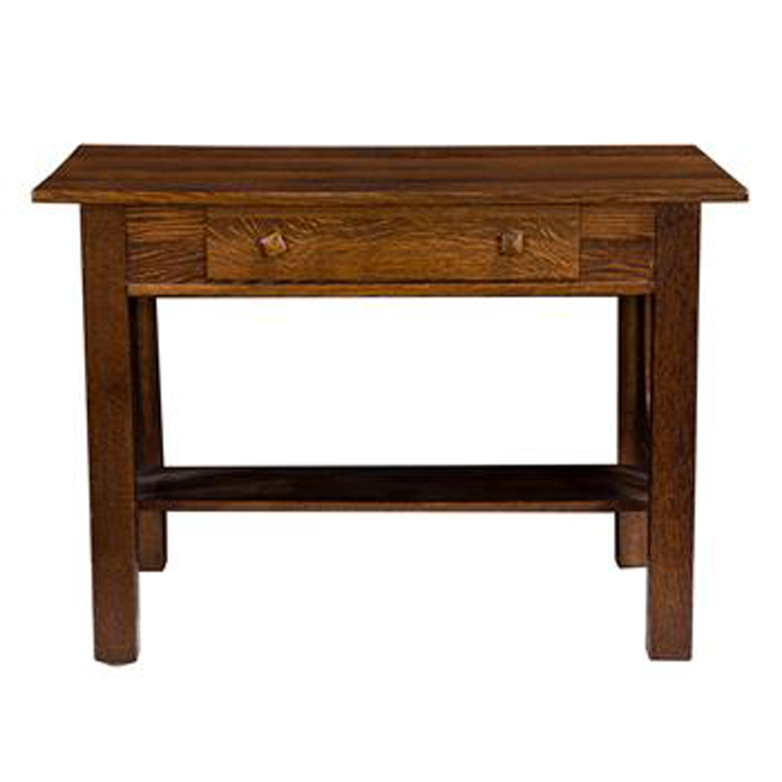 AN ARTS AND CRAFTS DESK LIKELY GRAND