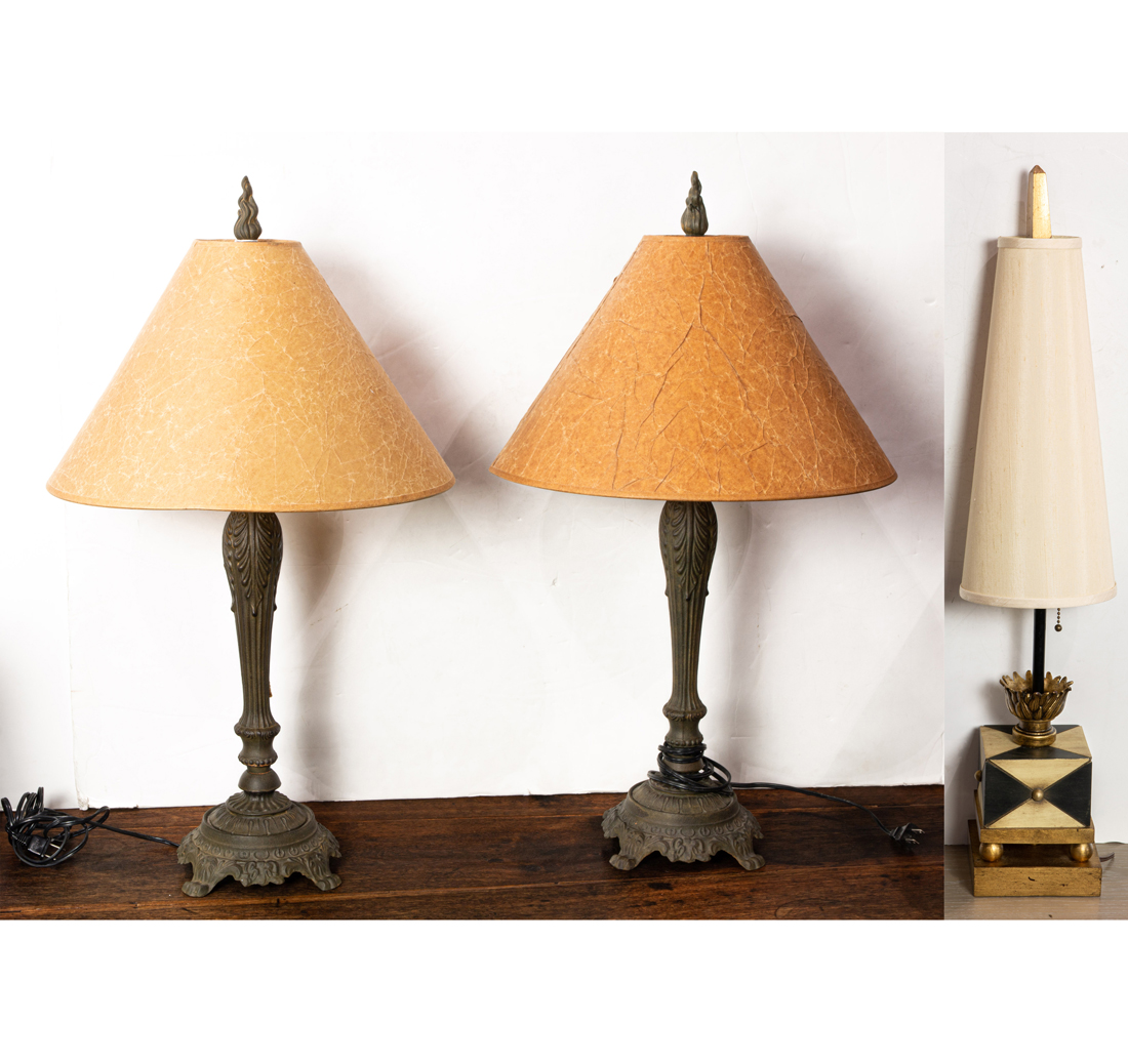 A PAIR OF VICTORIAN STYLE PATINATED 3b427b