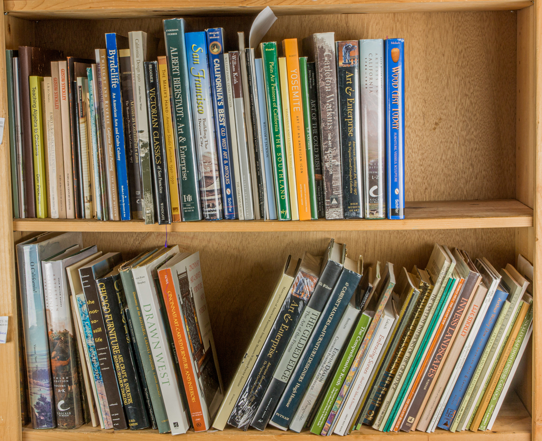 TWO SHELVES OF BOOKS MAINLY REGARDING