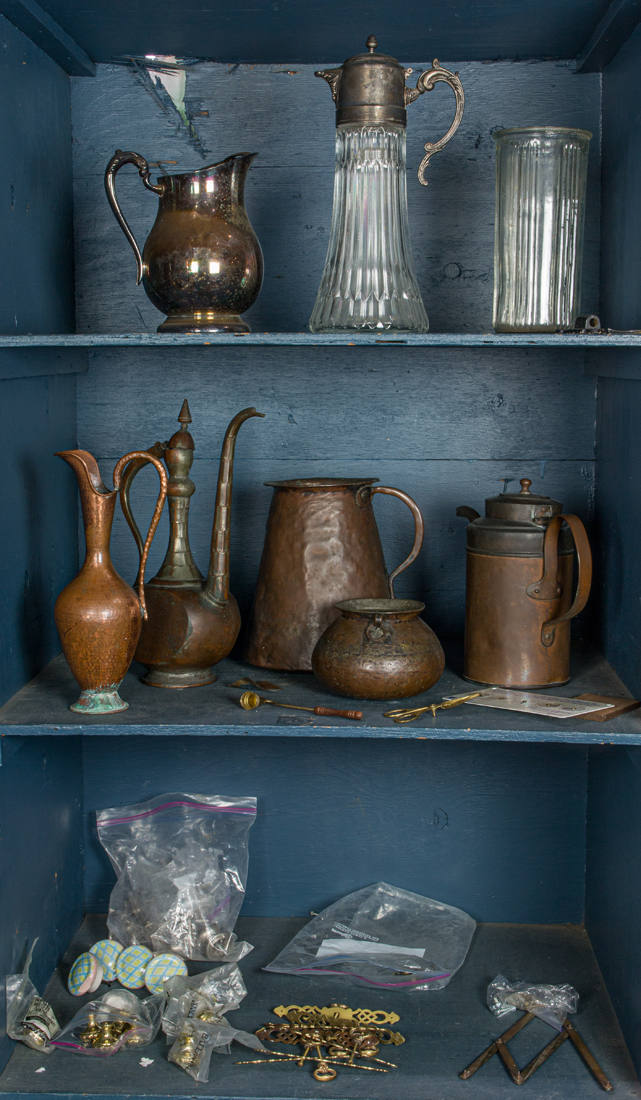 THREE BINS OF MAINLY METAL WARE Three