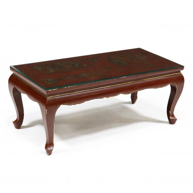 CHINESE RED LACQUERED LOW TABLE 3b6b10