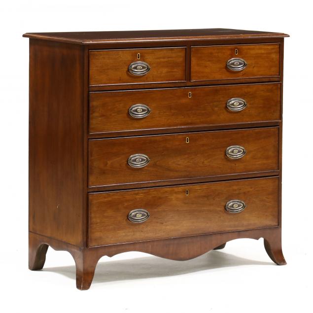 ANTIQUE ENGLISH MAHOGANY CHEST