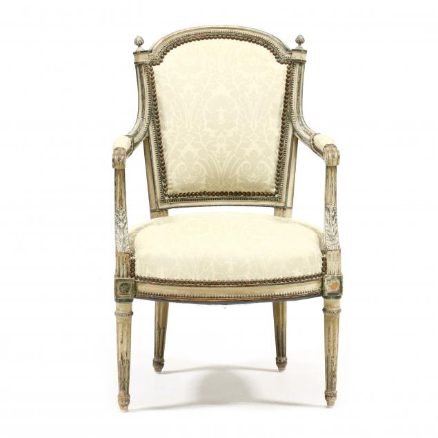 LOUIS XVI STYLE ANTIQUE FAUTEUIL