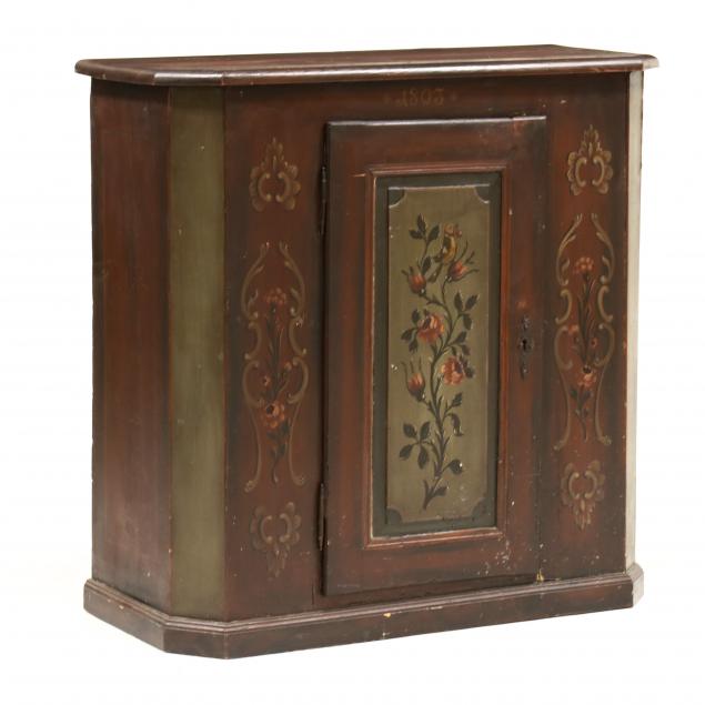 CONTINENTAL PAINTED PINE CABINET 3b6cce