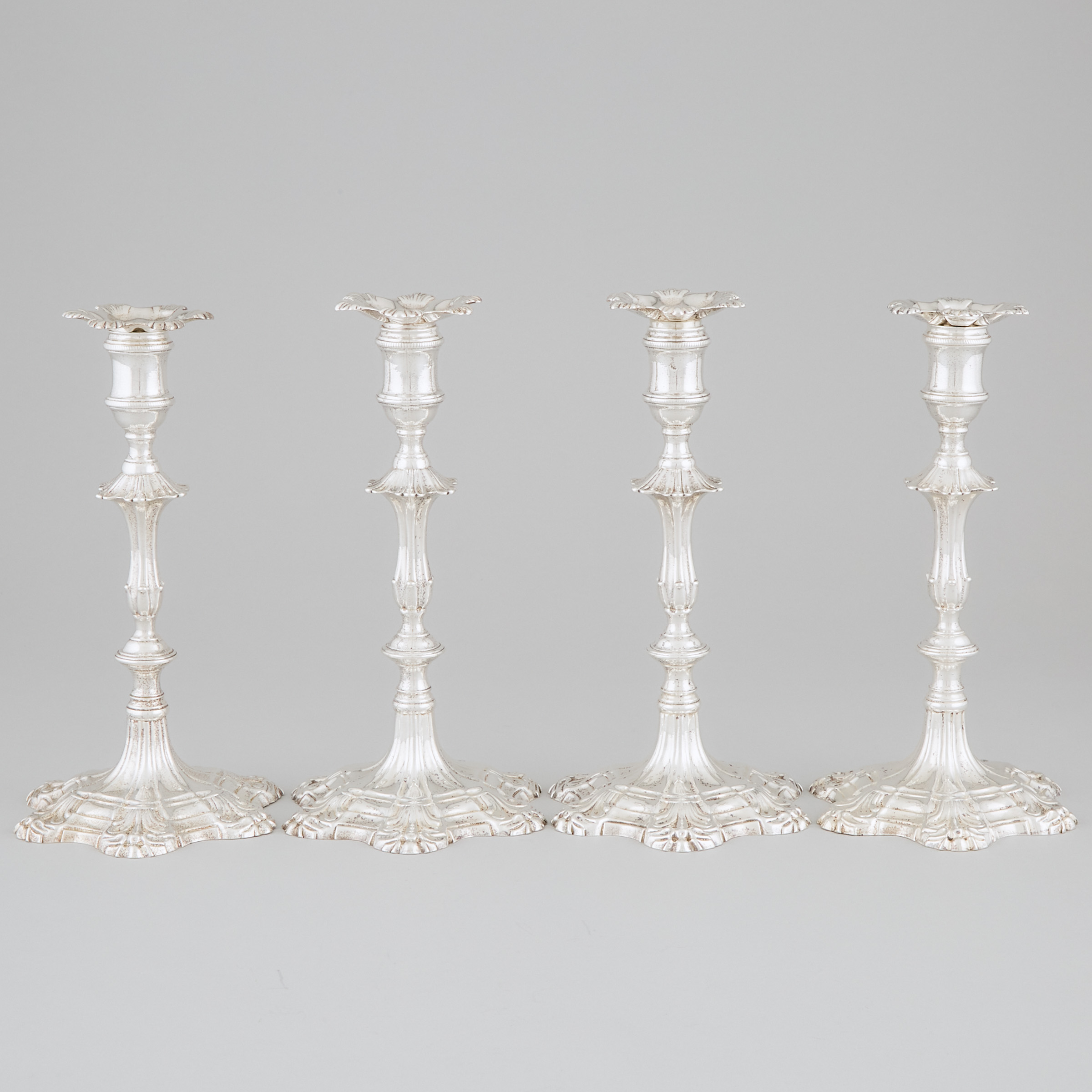 Set of Four George II Silver Table 3b6cfc