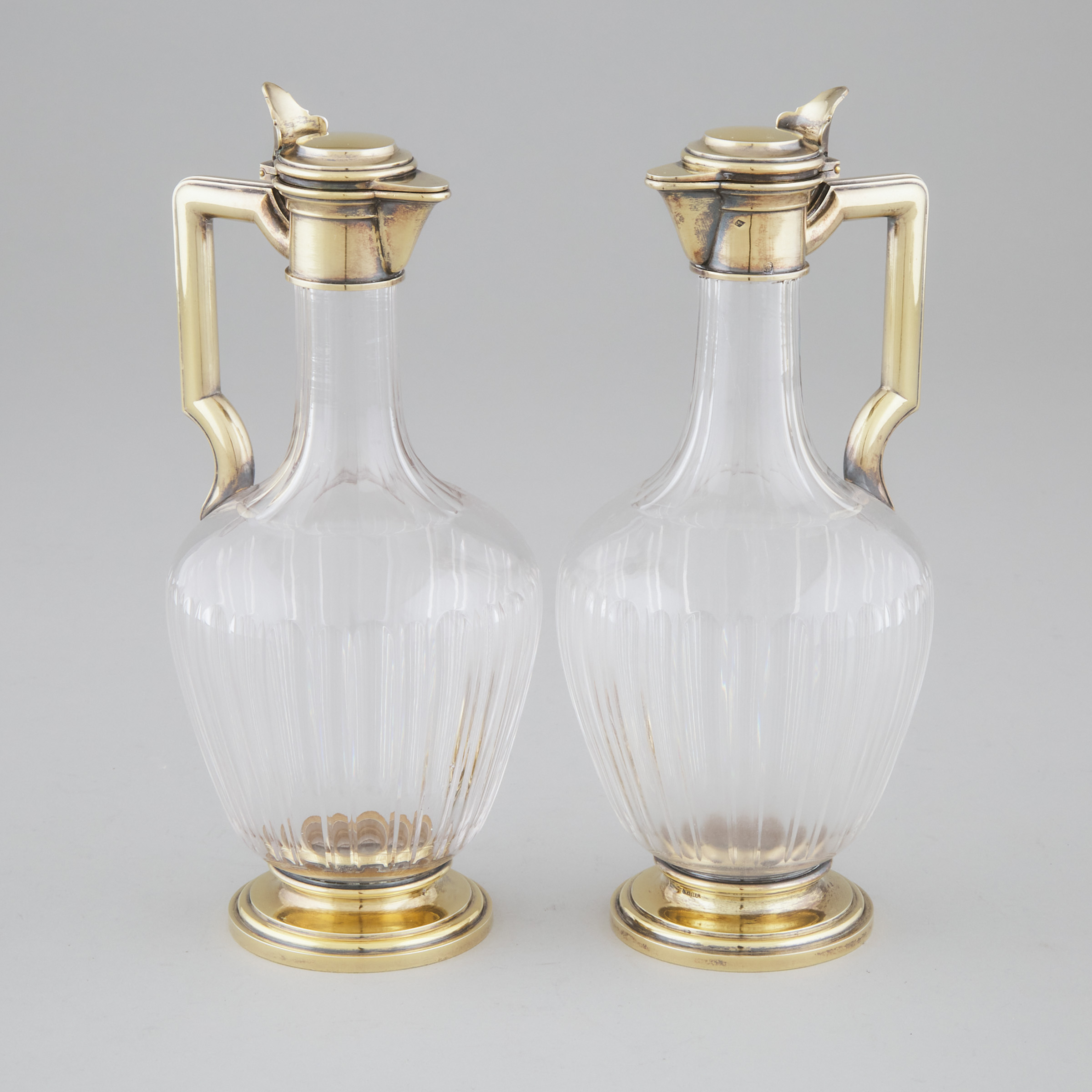 Pair of French Silver-Gilt and