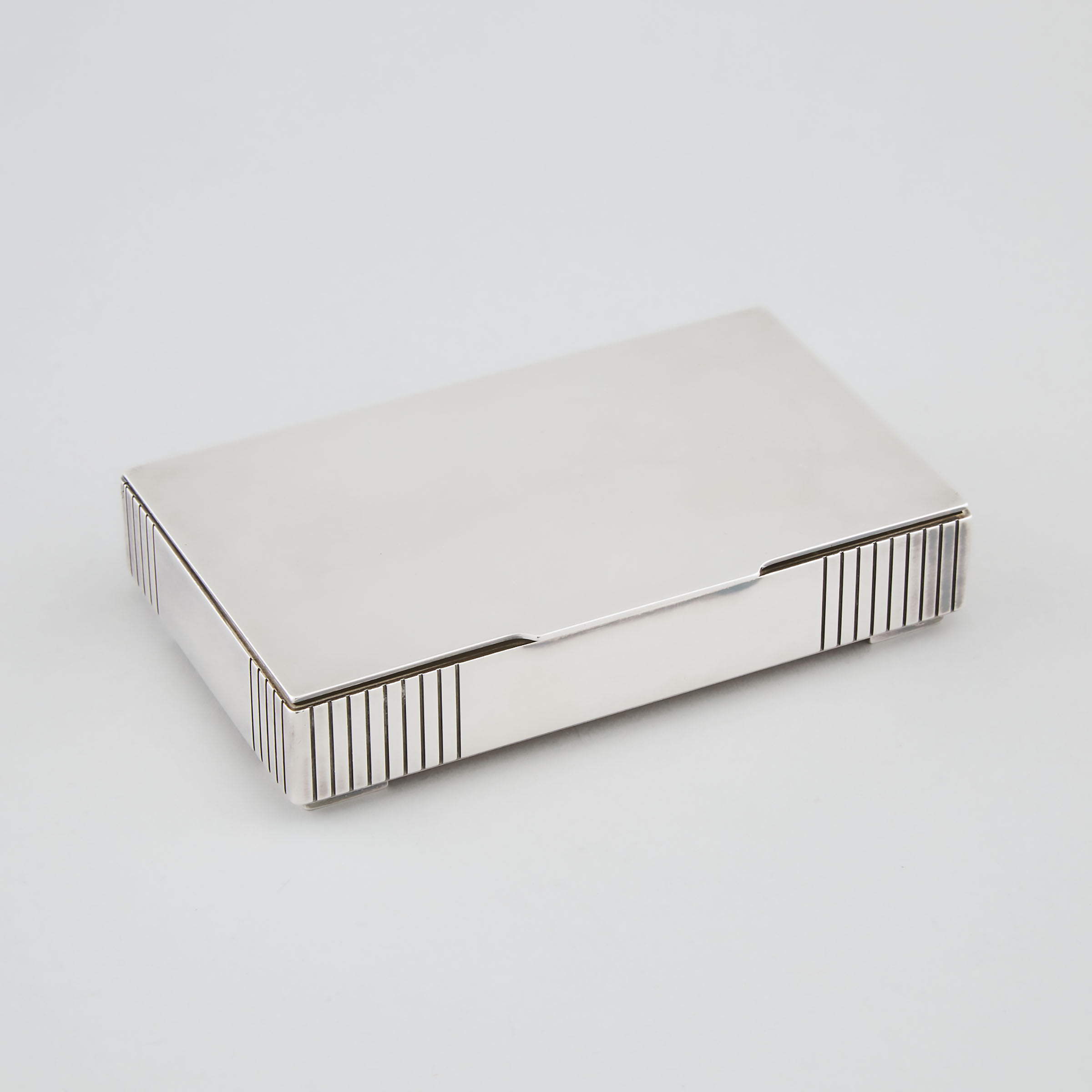 Danish Silver Rectangular Box  3b6d51