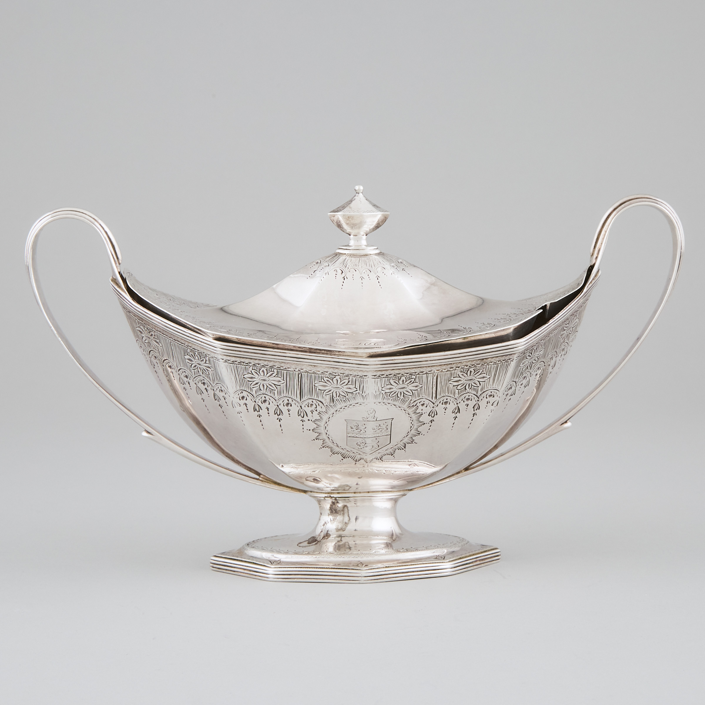 George III Silver Octagonal Covered