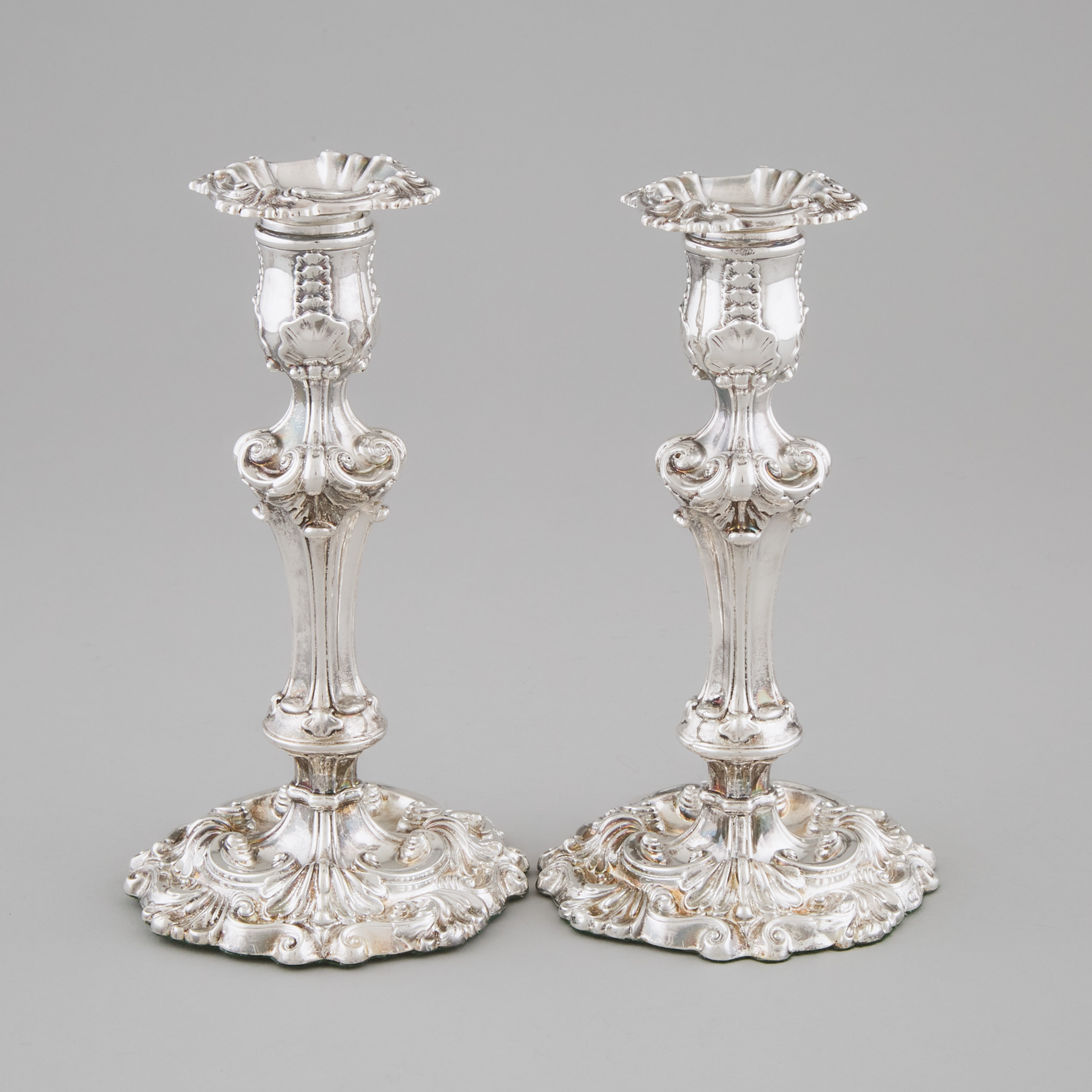 Pair of George III Silver Table 3b6d6a