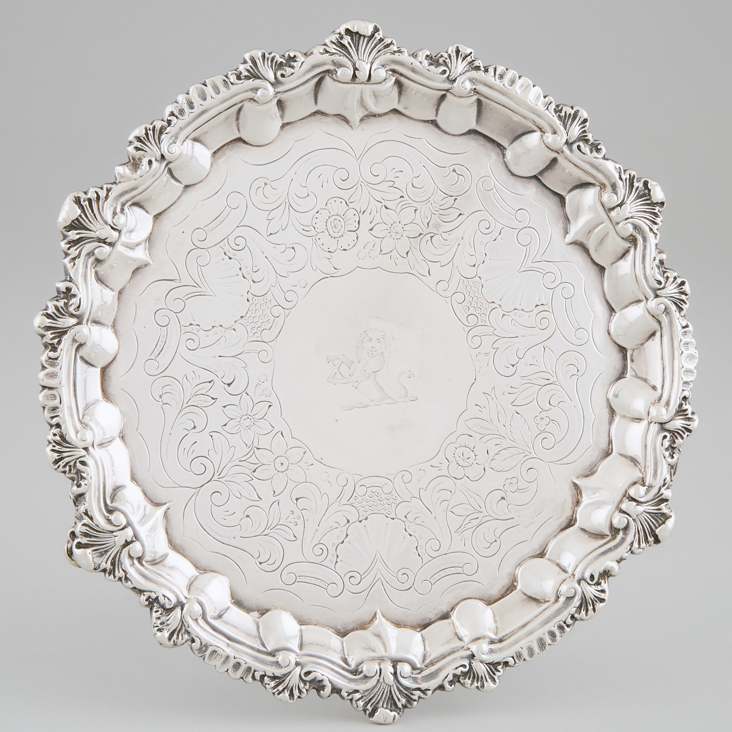 George IV Silver Circular Salver,