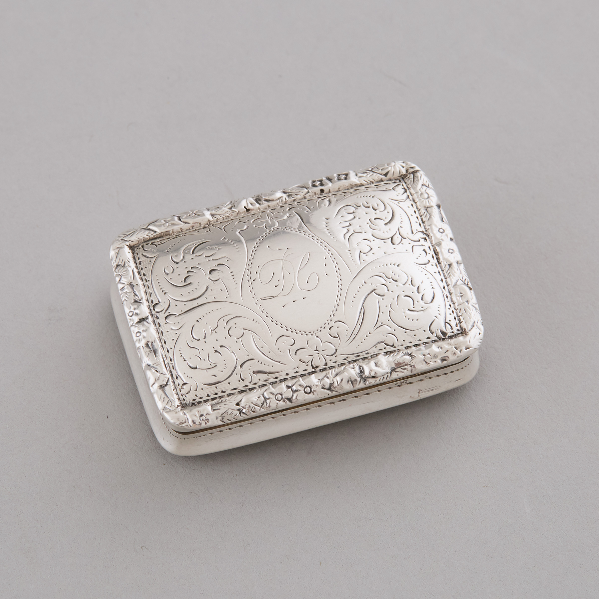 William IV Silver Rectangular Vinaigrette  3b6dff