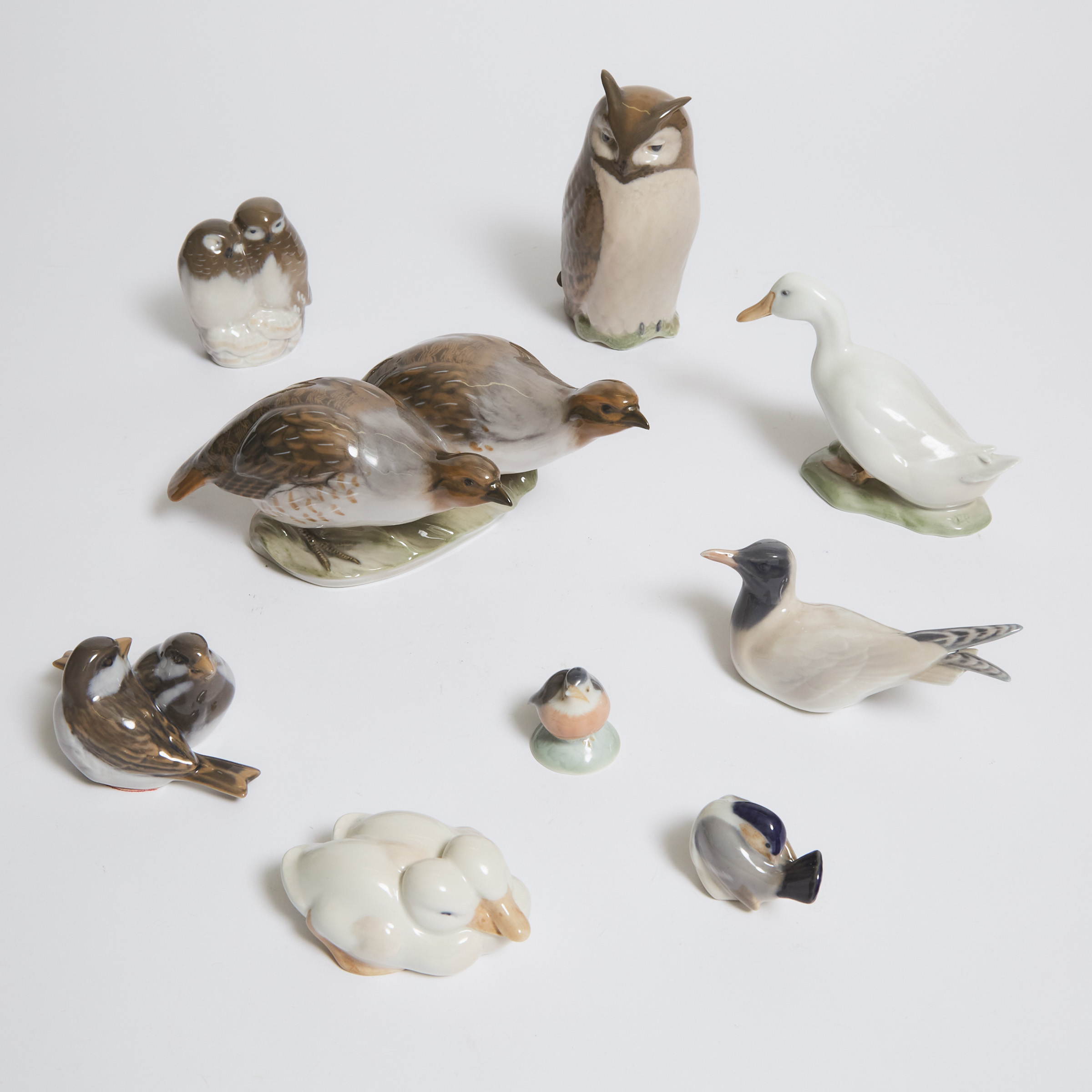 Nine Various Royal Copenhagen Bird 3b6e15