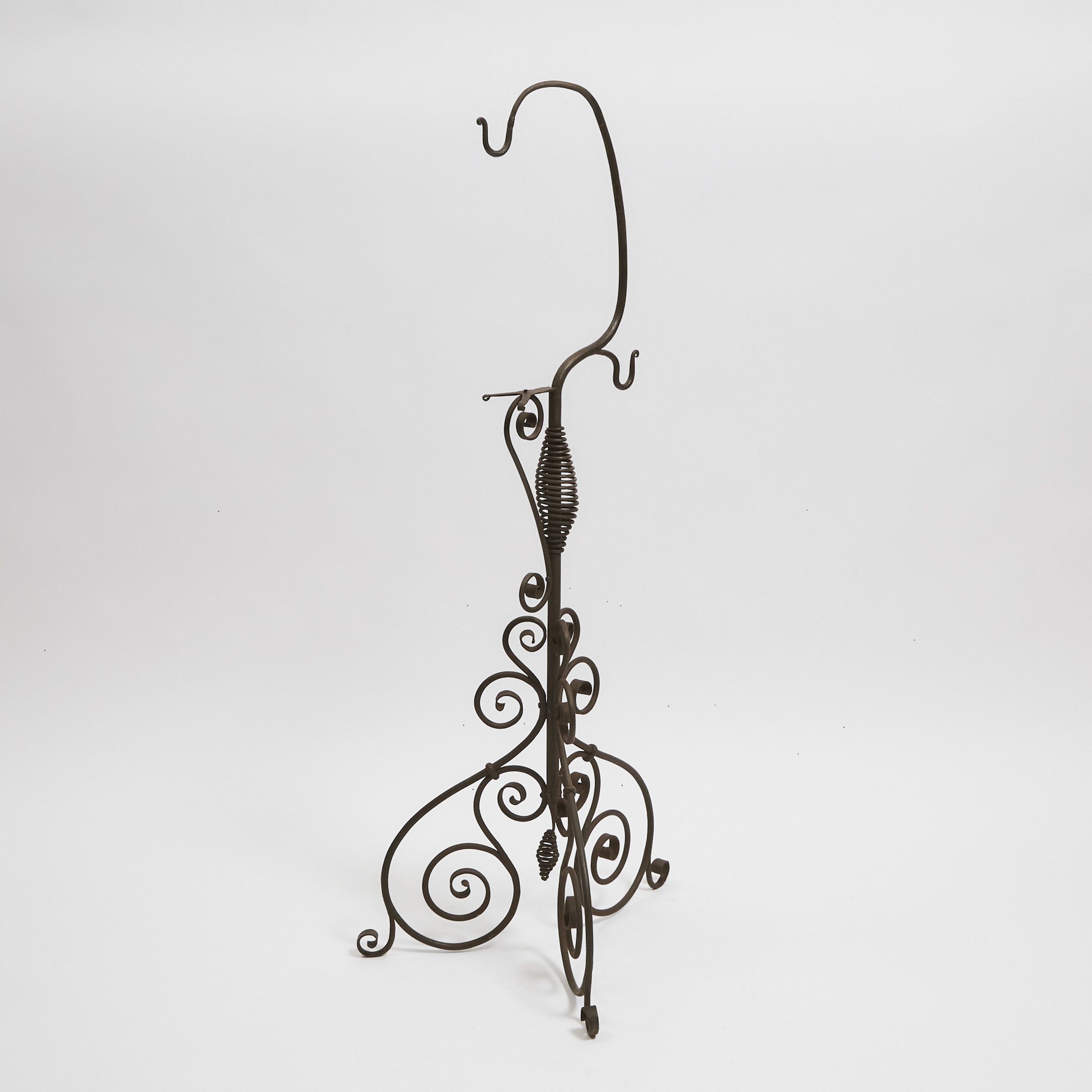 Wrought Iron Kettle Stand, 19th