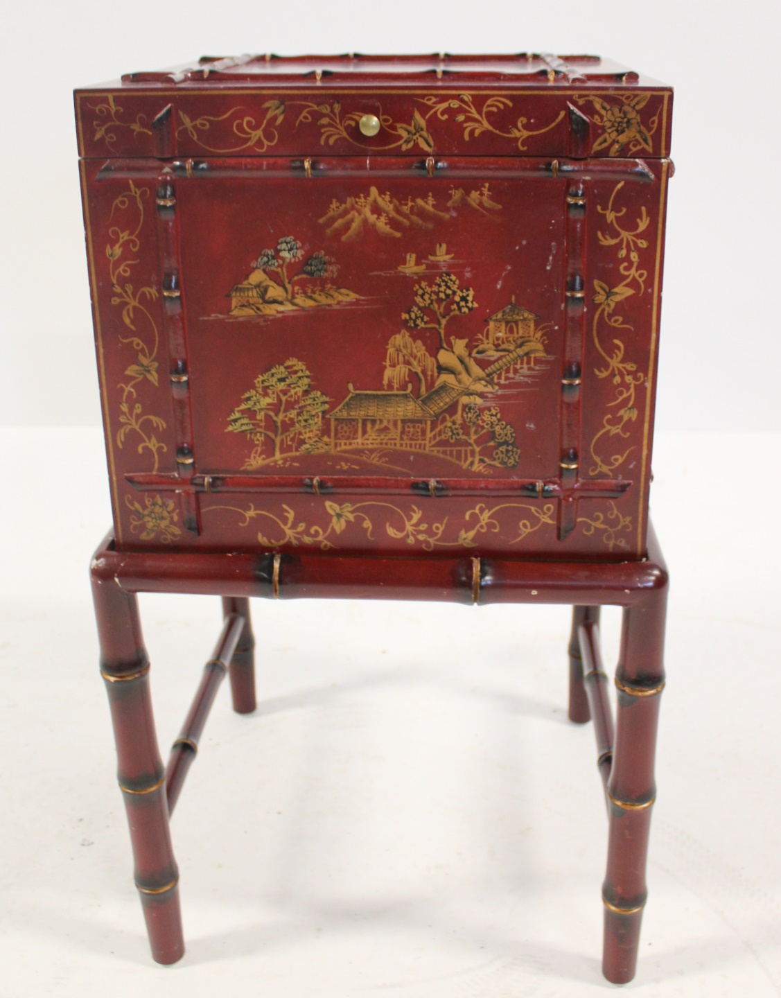 LACQUERED & CHINOISERIE DECORATED FILE