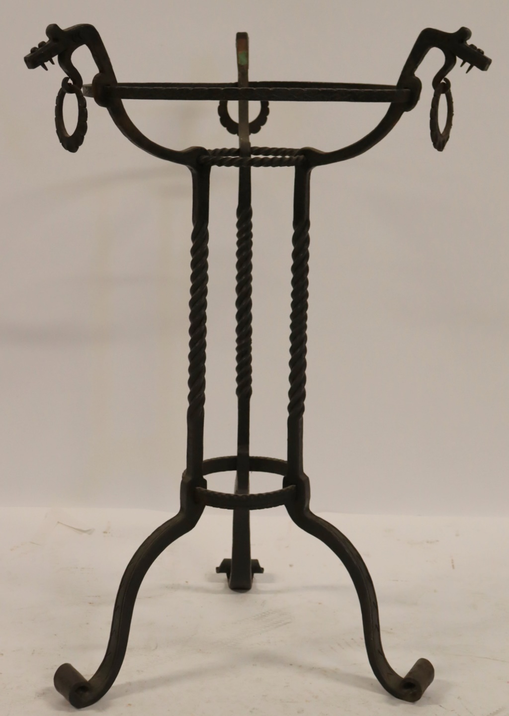 ART DECO HAND WROUGHT PLANT STAND 3b6f93