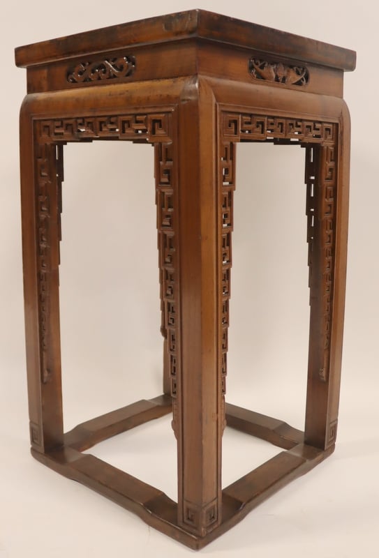 CHINESE CARVED WOOD STAND WITH 3b70d4