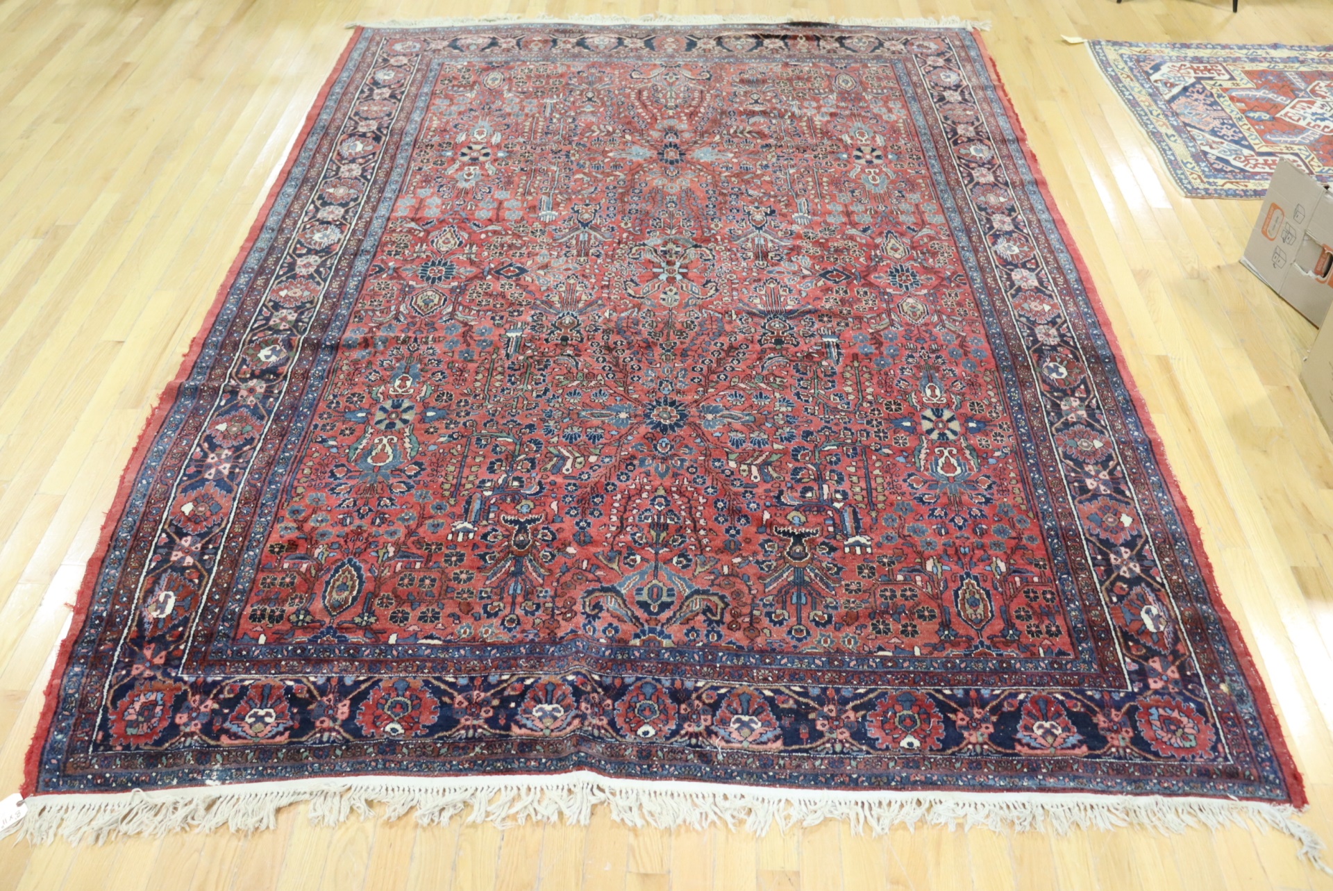 ANTIQUE FINELY HAND WOVEN SAROUK 3b7126