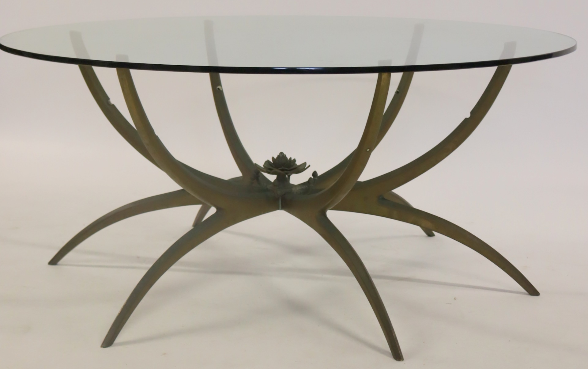 FINE BRONZE SPIDER LEG COFFEE TABLE 3b7143