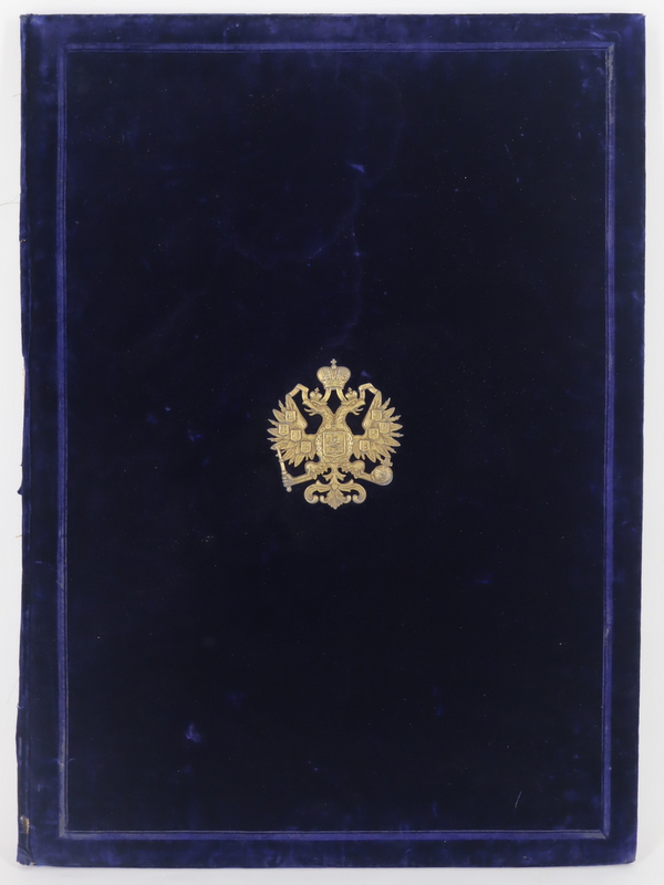 RUSSIAN VELVET COVERED FOLIO WITH 3b71d4