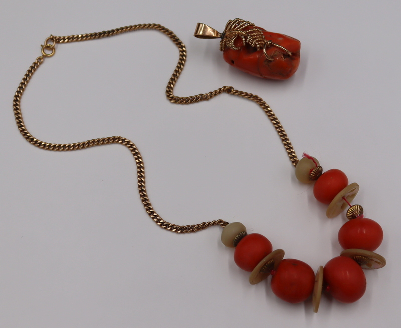 JEWELRY 14KT GOLD AND CORAL JEWELRY 3b71fa