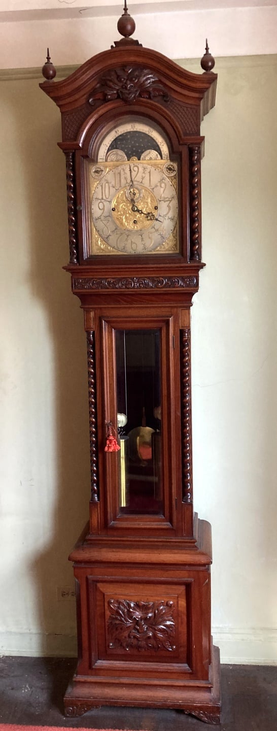 TIFFANY & CO NEW YORK GRANDFATHER CLOCK.