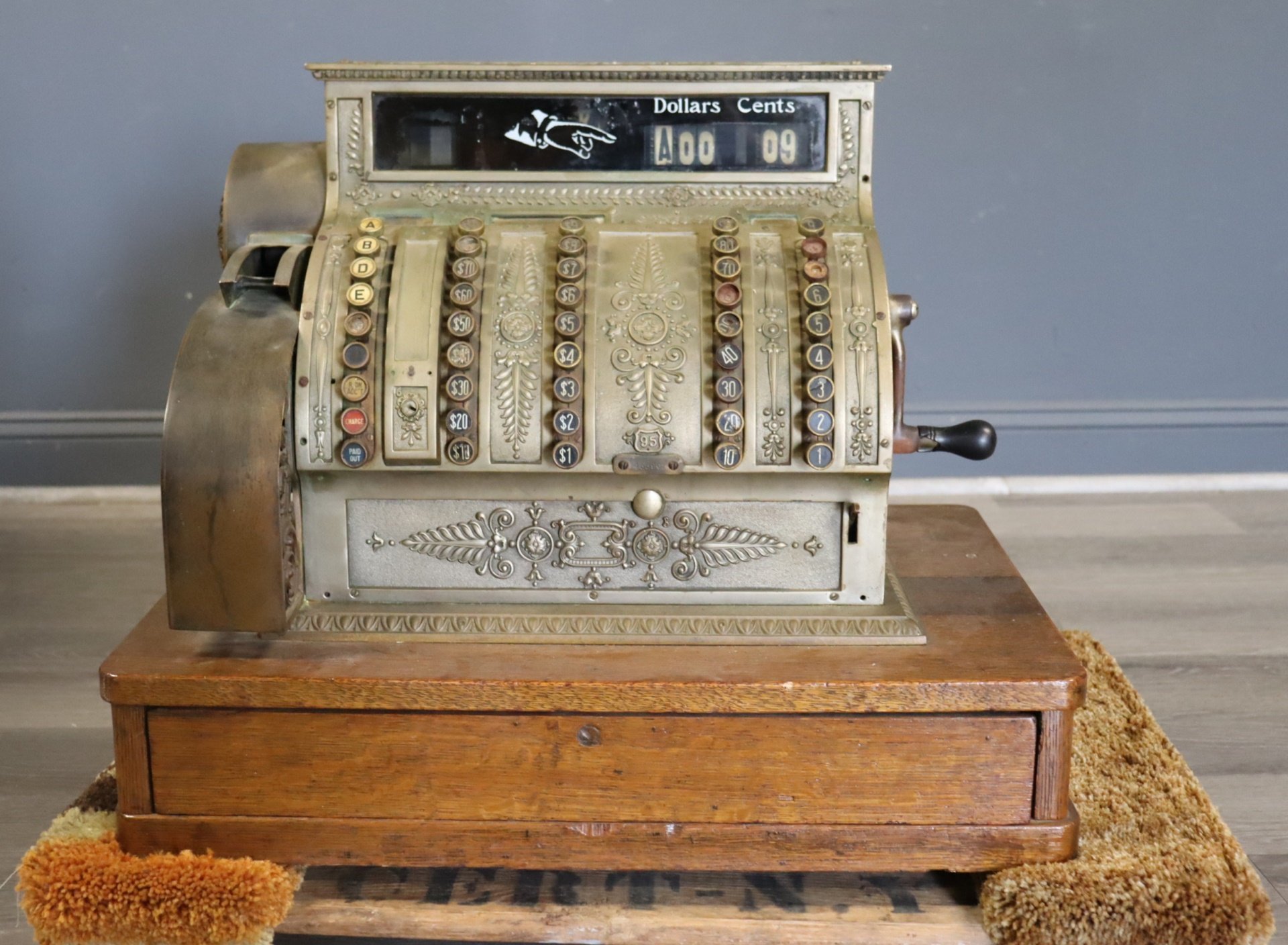 ANTIQUE NATIONAL CASH REGISTER. From