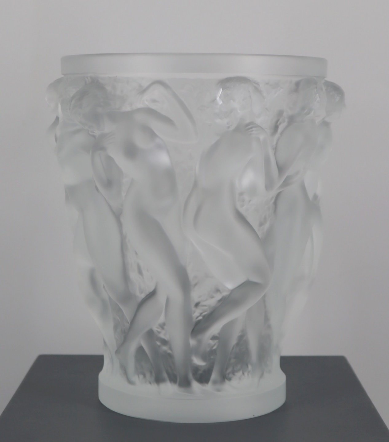 MODERN LALIQUE BACCHANTES VASE  3b72c9