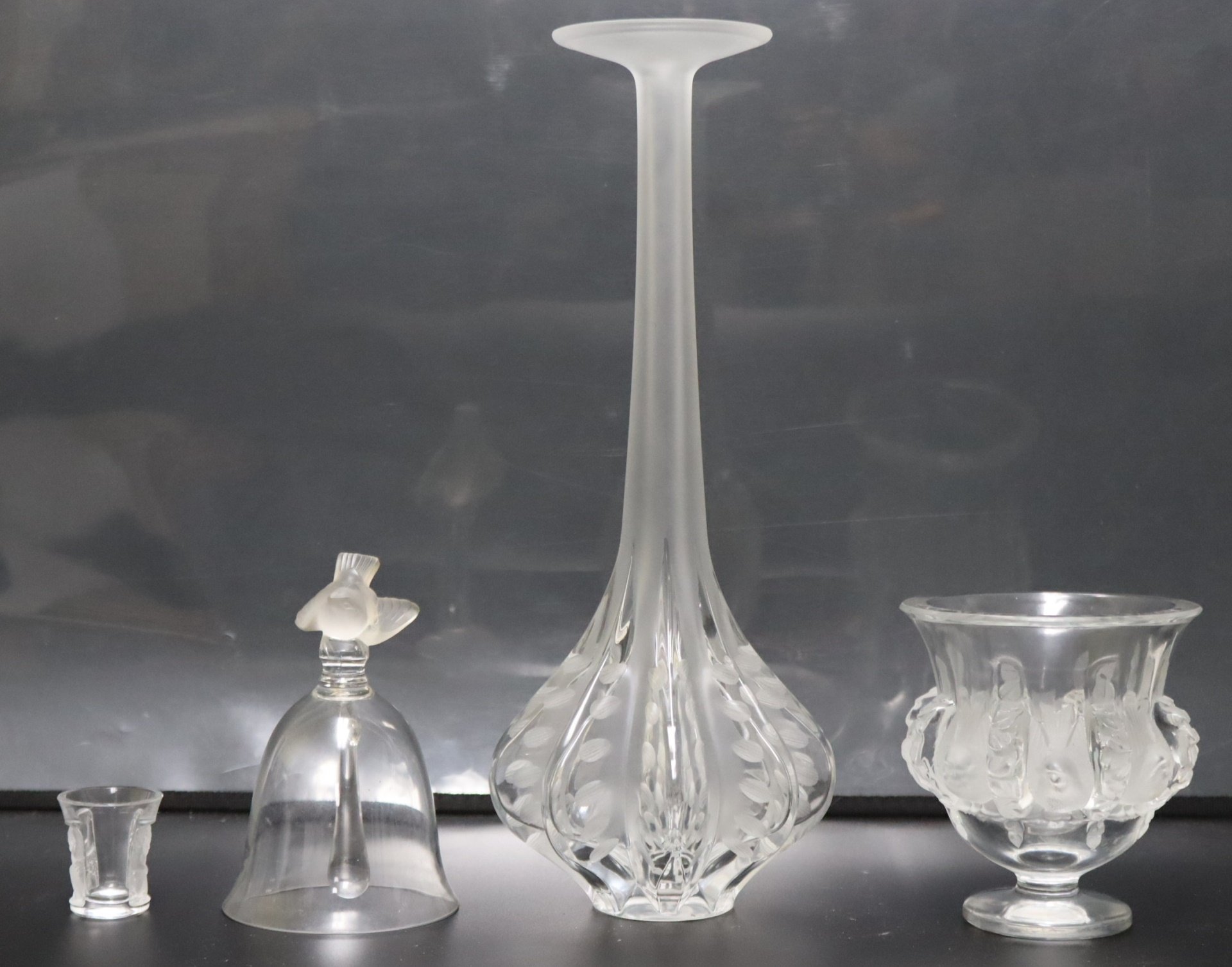 LALIQUE GLASS GROUPING FOUR (4)