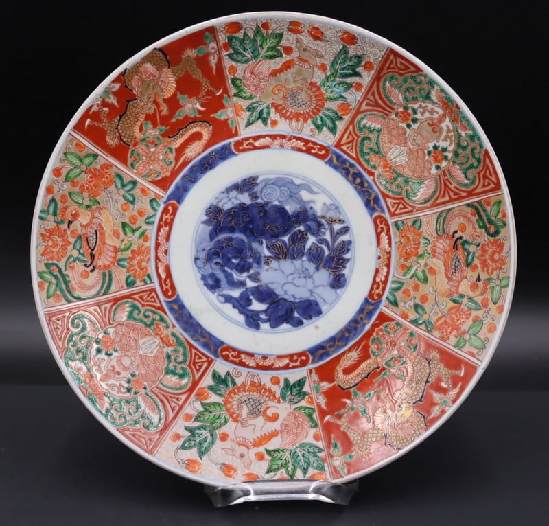 JAPANESE IMARI ENAMEL DECORATED