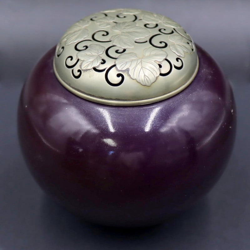 SIGNED JAPANESE PURPLE INCENSE 3b72e9