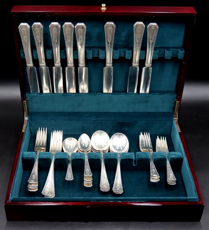 STERLING. 41 PC. WALLACE STERLING FLATWARE