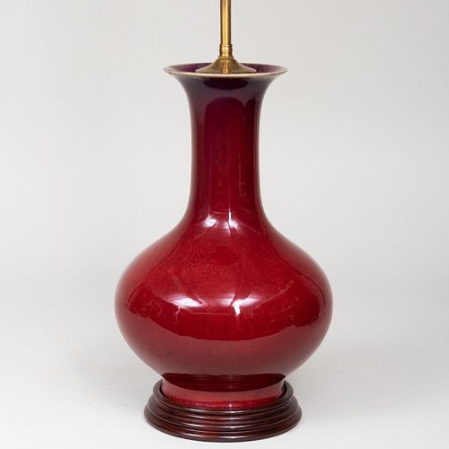 CHINESE COPPER RED GLAZED PORCELAIN 3b7444