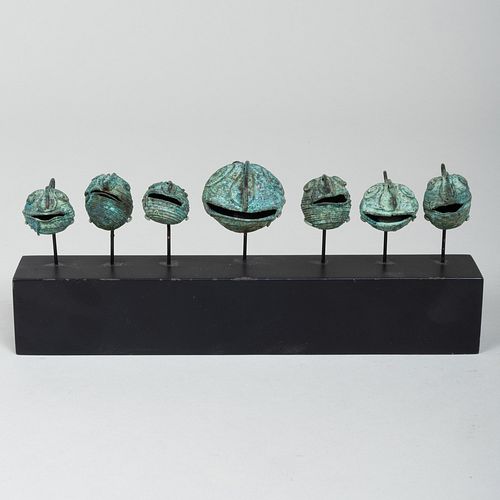 GROUP OF SEVEN MIXTEC COPPER AND