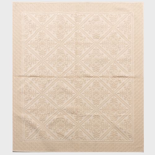 THREE CREAM COLORED TEXTURED RUGS6