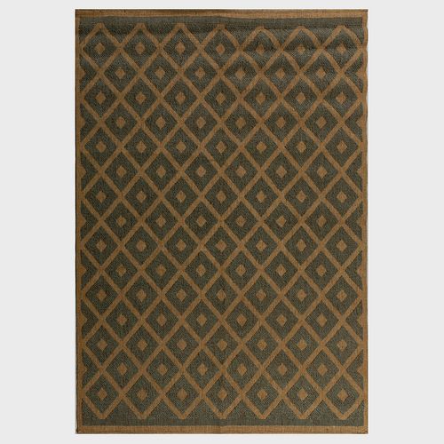 BLUE GEOMETRIC SISAL-TYPE RUG7