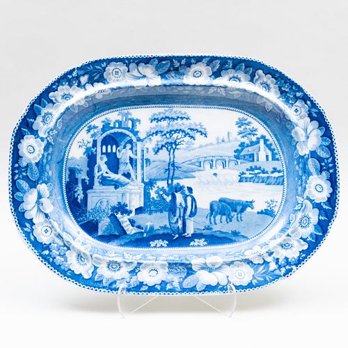 ENGLISH BLUE AND WHITE PEARLWARE 3b7573
