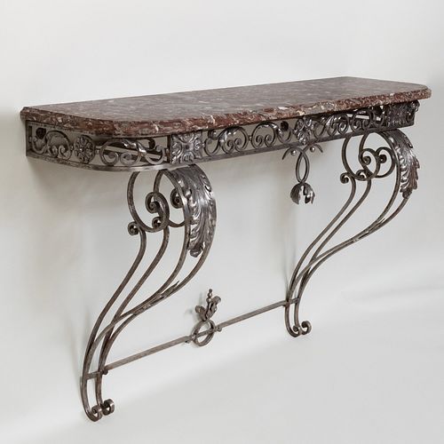 FRENCH ROCOCO STYLE IRON CONSOLE 3b75b5
