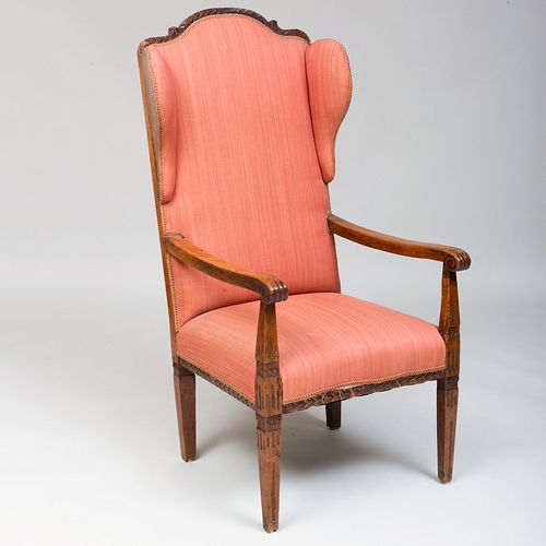 LOUIS XVI PROVINCIAL WALNUT WING 3b75ca