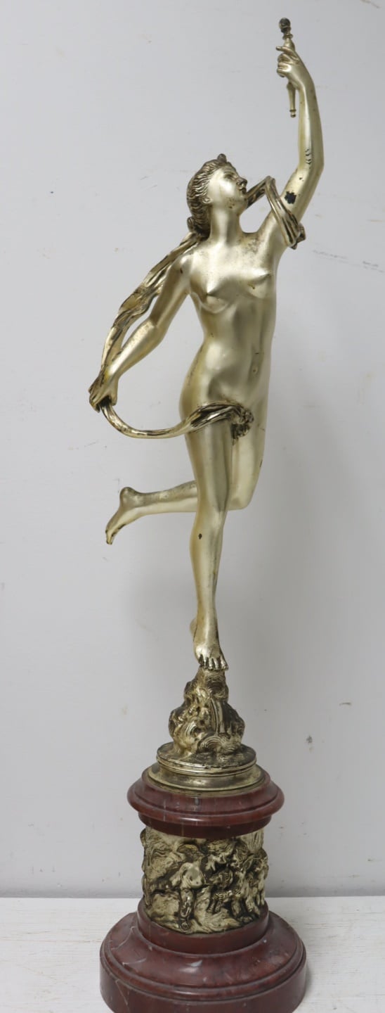 LARGE GRAND TOUR SILVERED BRONZE