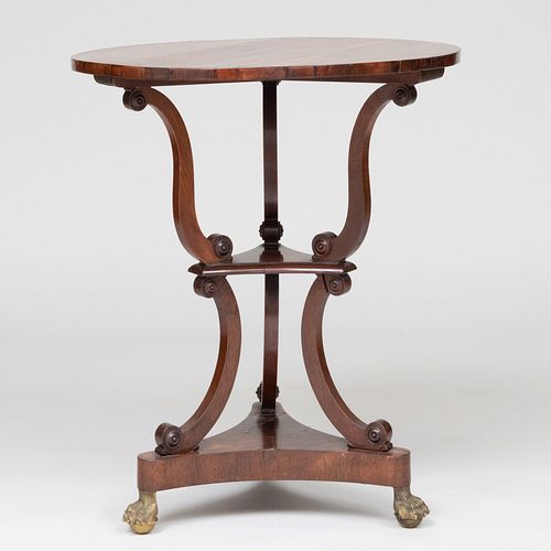 EARLY VICTORIAN ROSEWOOD AND MAHOGANY 3b7710