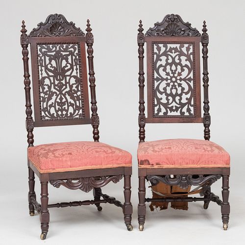 ASSEMBLED PAIR OF VICTORIAN ROCOCO