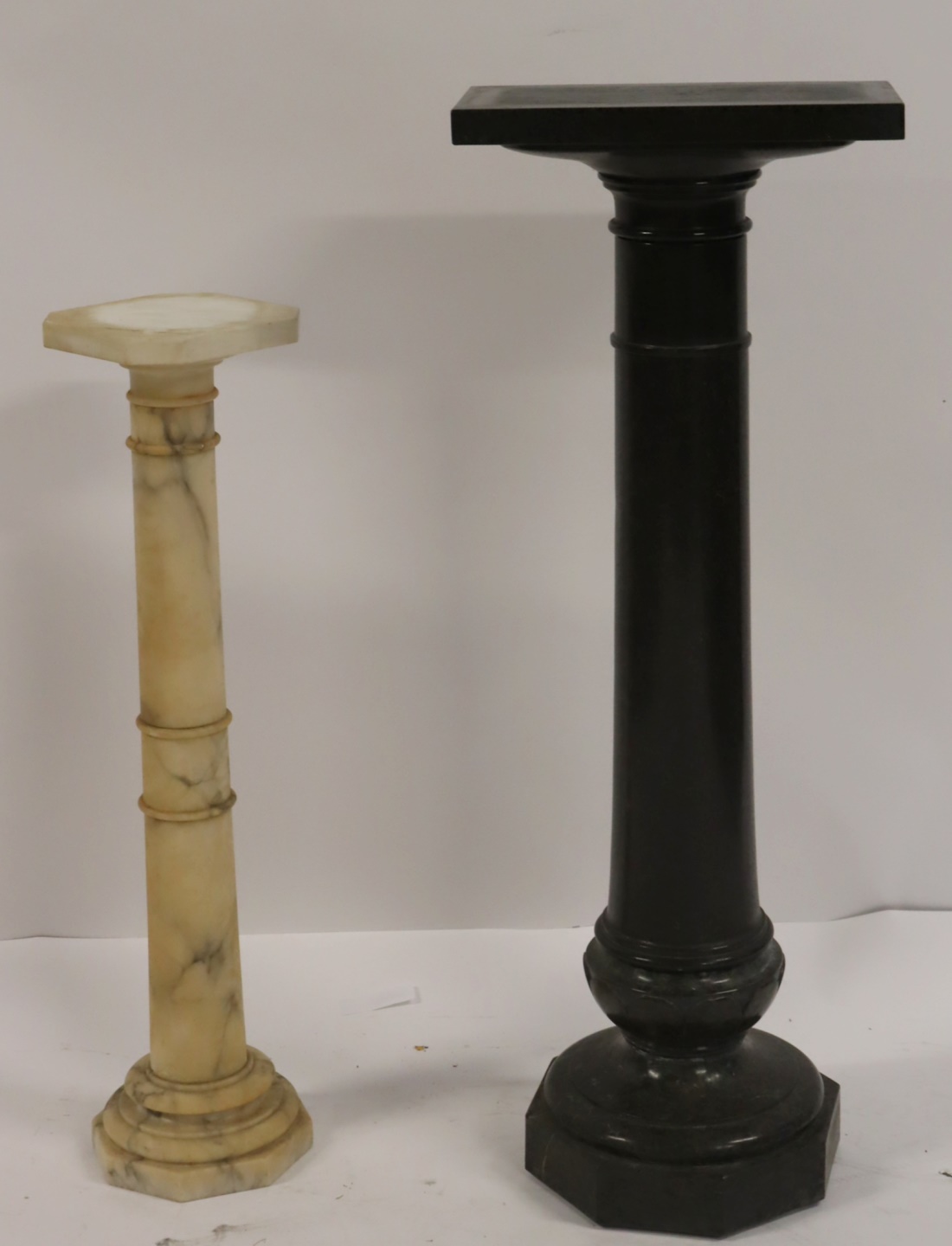 2 ANTIQUE MARBLE PEDESTALS From 3b775d