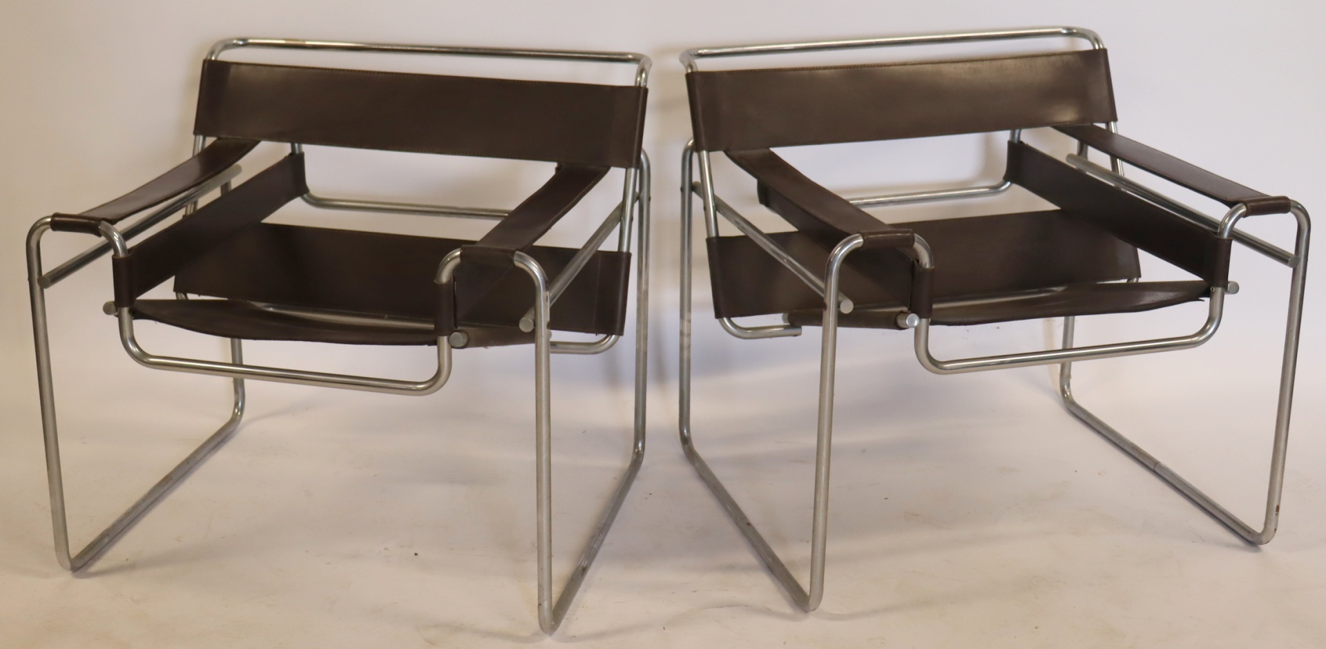 PAIR MARCEL BREUER WASSILY LEATHER 3b77ea